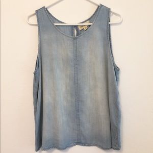 Anthropologie denim tank